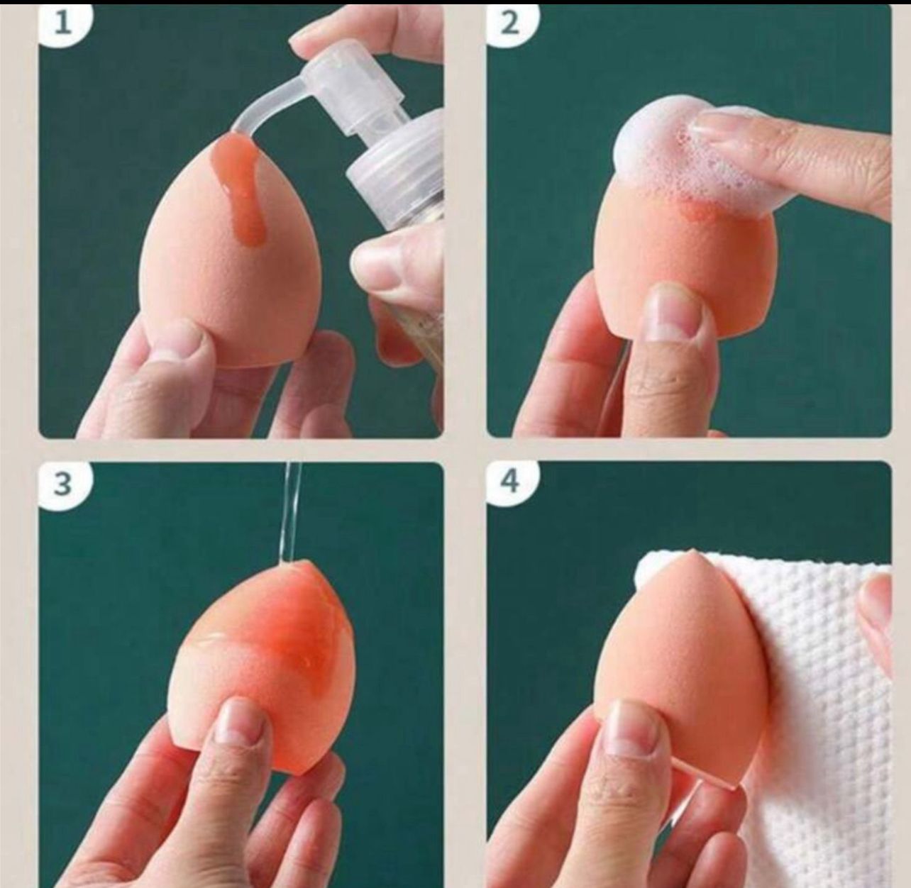 سيت بيوتي بلندر – 4 قطع مع علبة تخزين موف