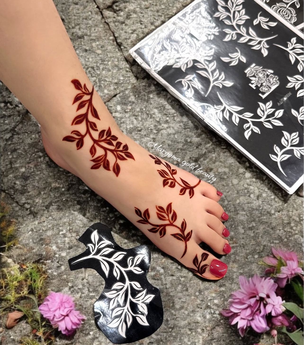 استيكر تعبئه حنا من مريم بيوتى لليدين رقم 2