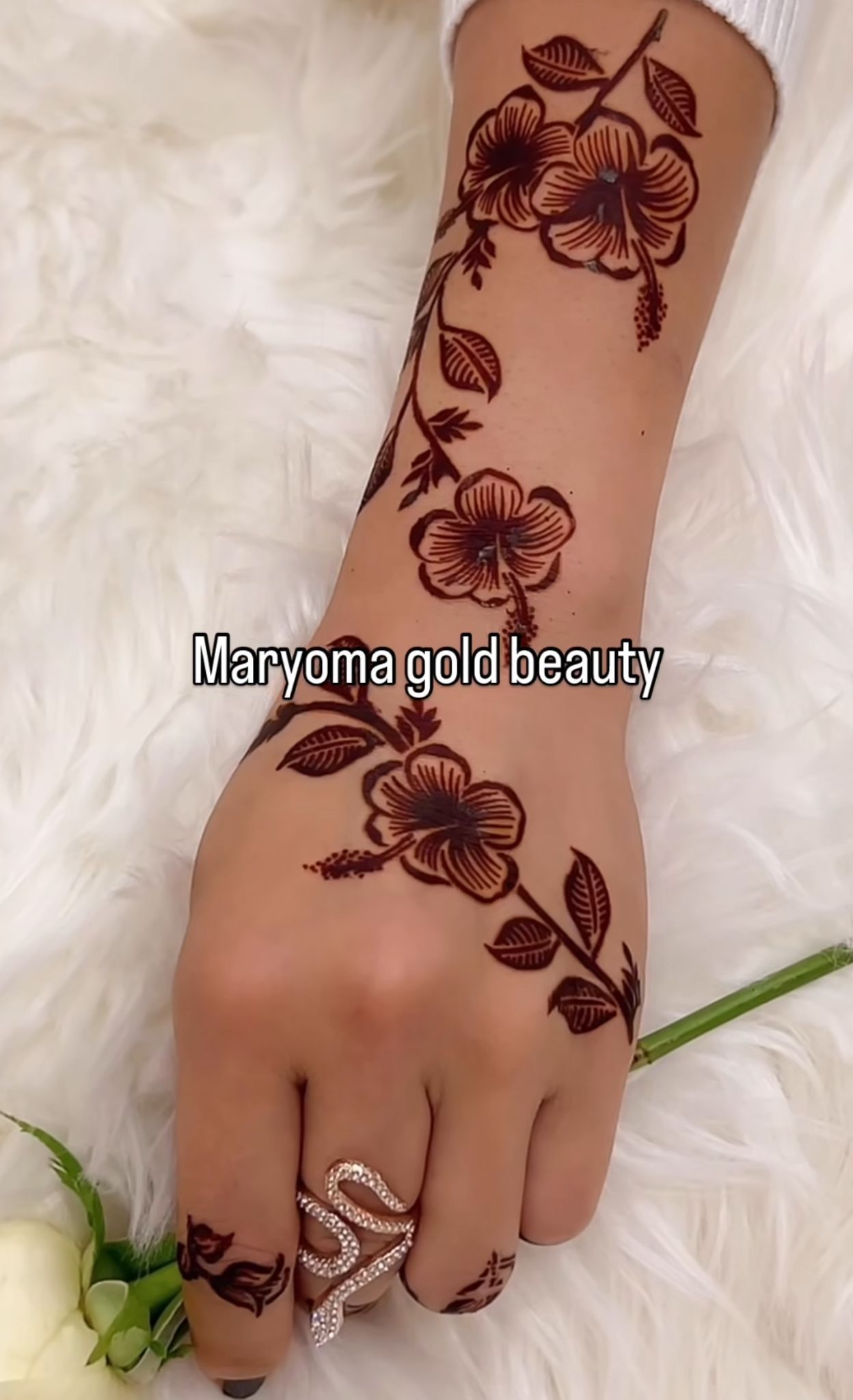 استيكر تعبئه حنا من مريم بيوتى لليدين رقم 3