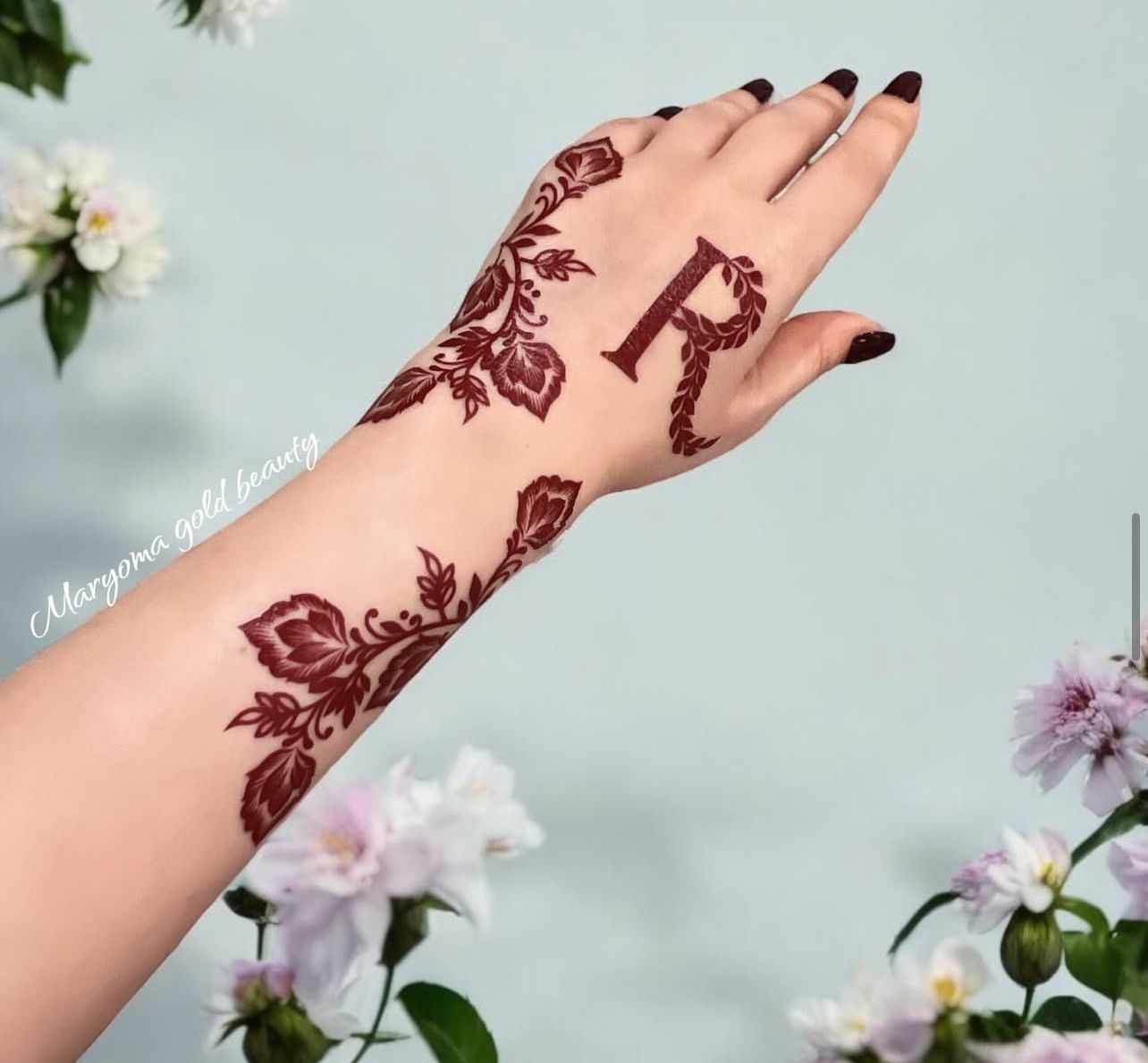 استيكر تعبئه حنا من مريم بيوتى لليدين رقم 4