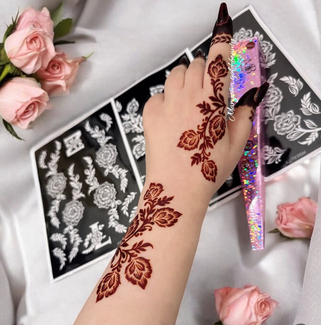 استيكر تعبئه حنا من مريم بيوتى لليدين رقم 4