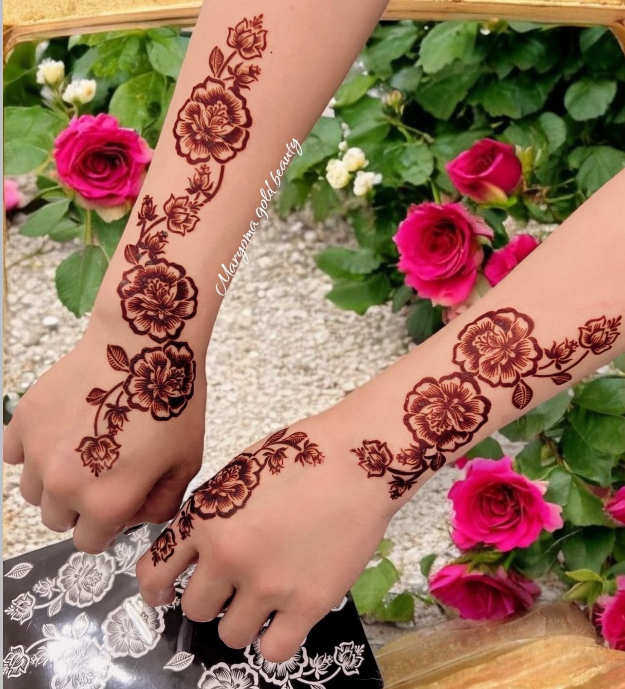 استيكر تعبئه حنا من مريم بيوتى لليدين رقم 5