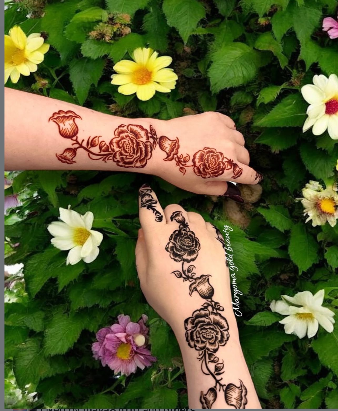 استيكر تعبئه حنا من مريم بيوتى لليدين رقم 7