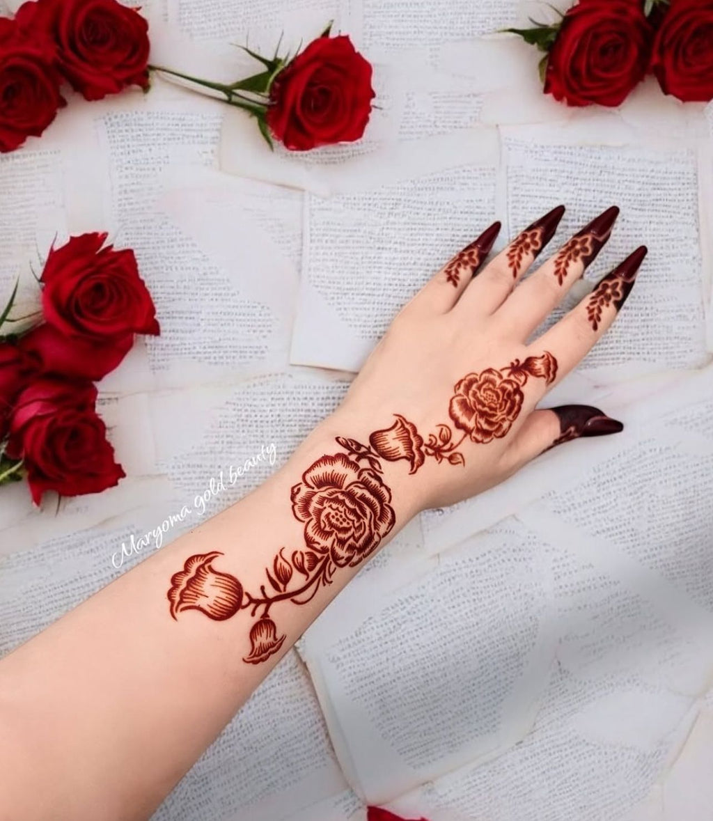 استيكر تعبئه حنا من مريم بيوتى لليدين رقم 7