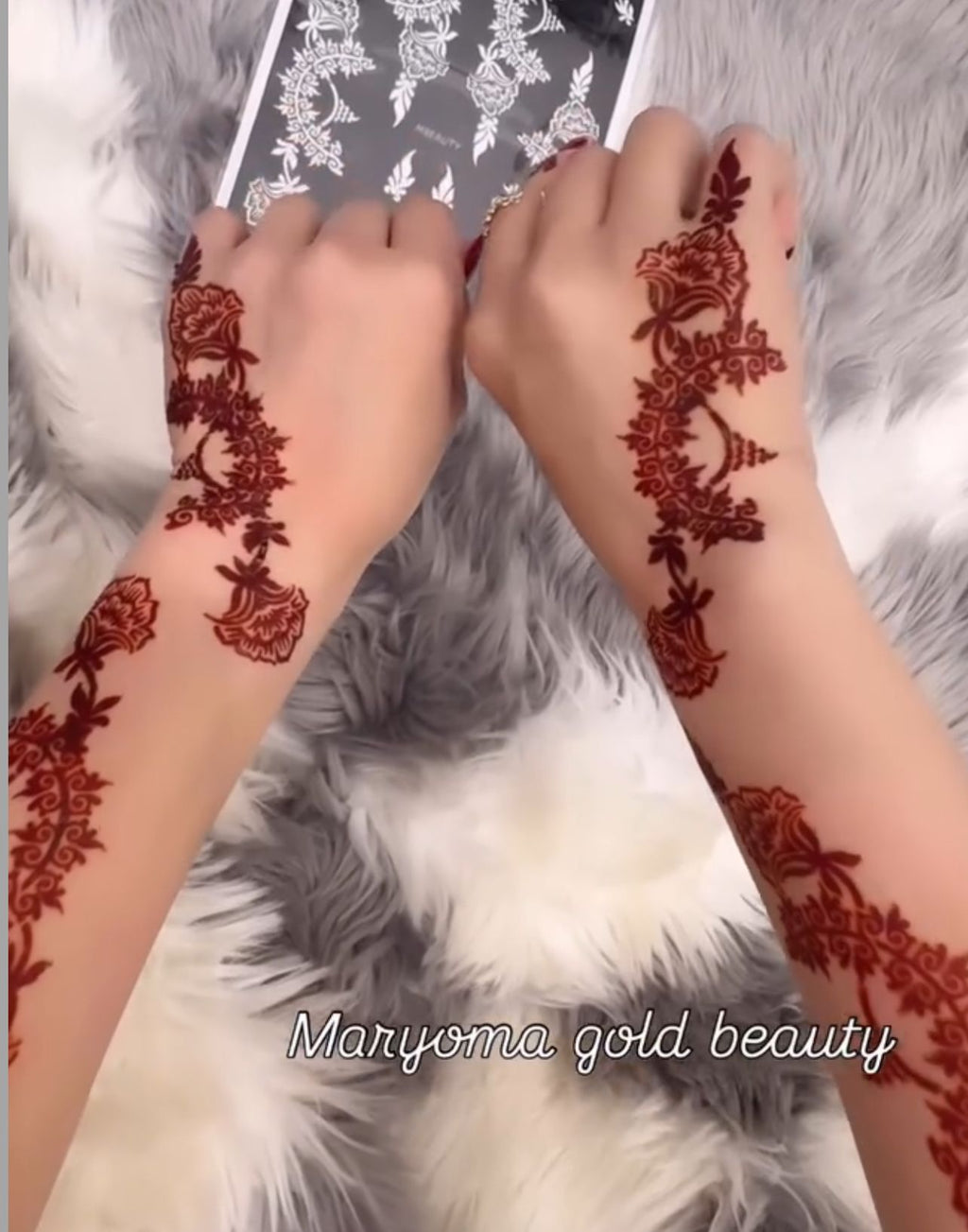 استيكر تعبئه حنا من مريم بيوتى لليدين رقم 11