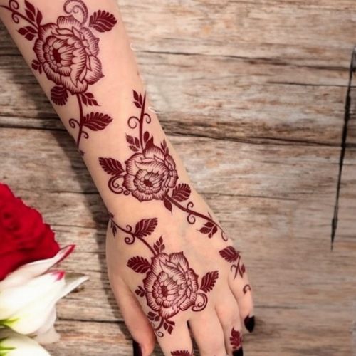 استيكر تعبئه حنا من مريم بيوتى لليدين رقم 12