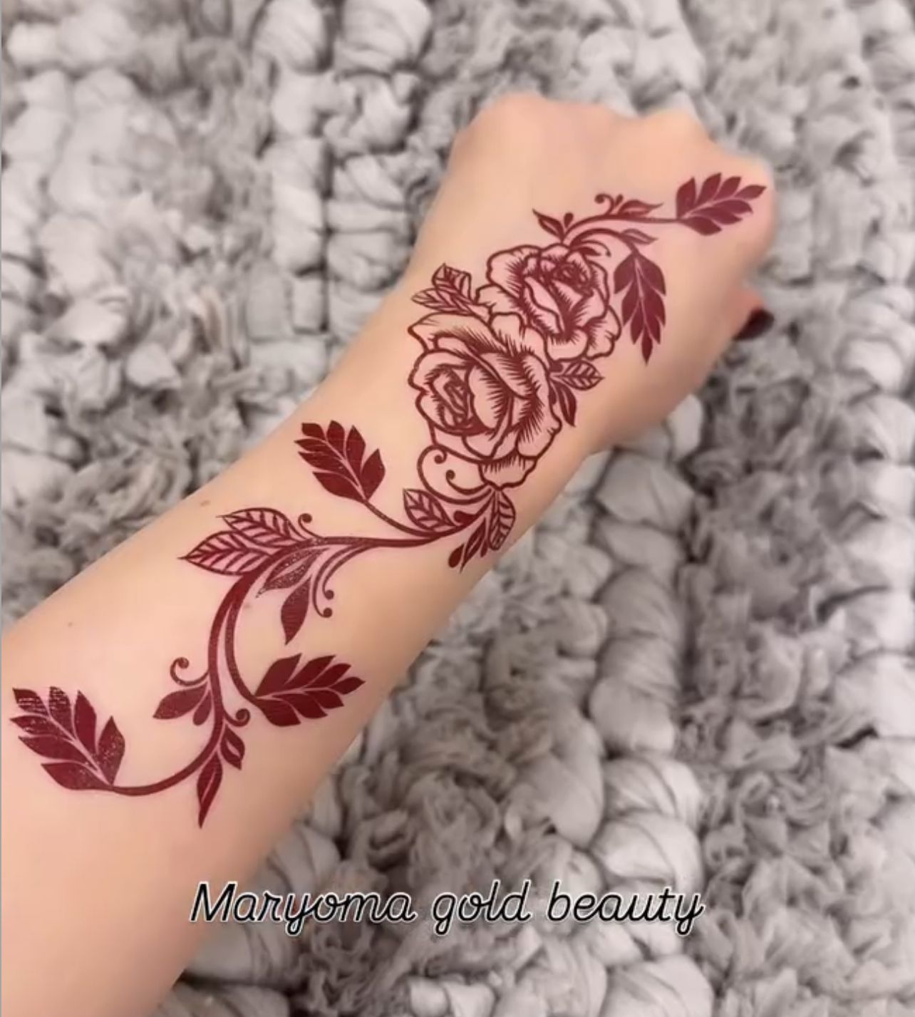 استيكر تعبئه حنا من مريم بيوتى لليدين رقم 29