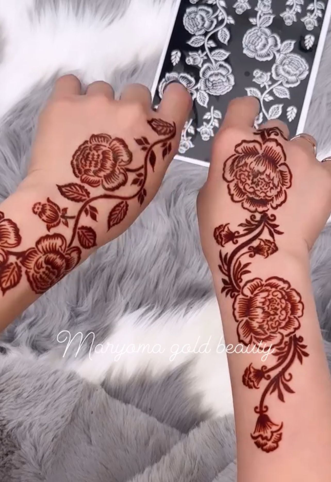 استيكر تعبئه حنا من مريم بيوتى لليدين رقم 30