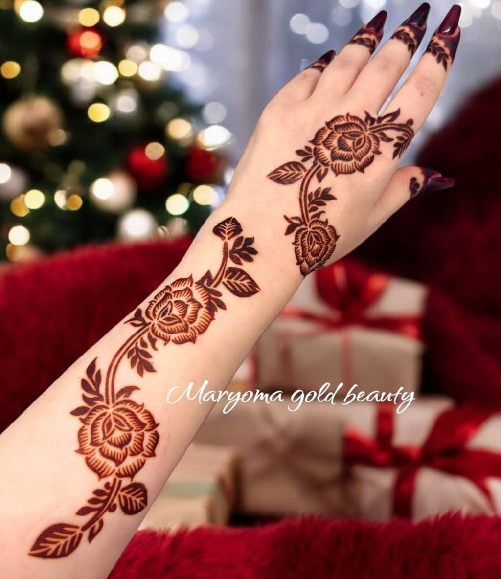 استيكر تعبئه حنا من مريم بيوتى لليدين رقم 35