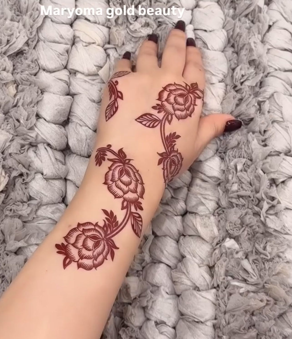 استيكر تعبئه حنا من مريم بيوتى لليدين رقم 35