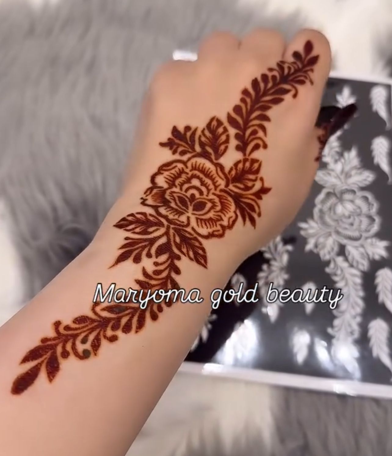 استيكر تعبئه حنا من مريم بيوتى لليدين رقم 38