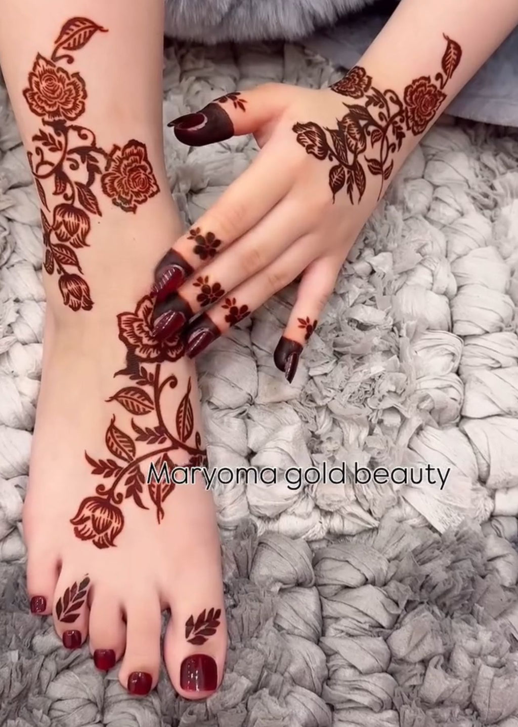 استيكر تعبئه حنا من مريم بيوتى لليدين رقم 43