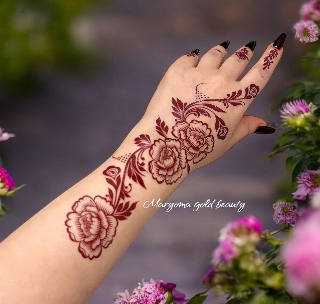 استيكر تعبئه حنا من مريم بيوتى لليدين رقم 44