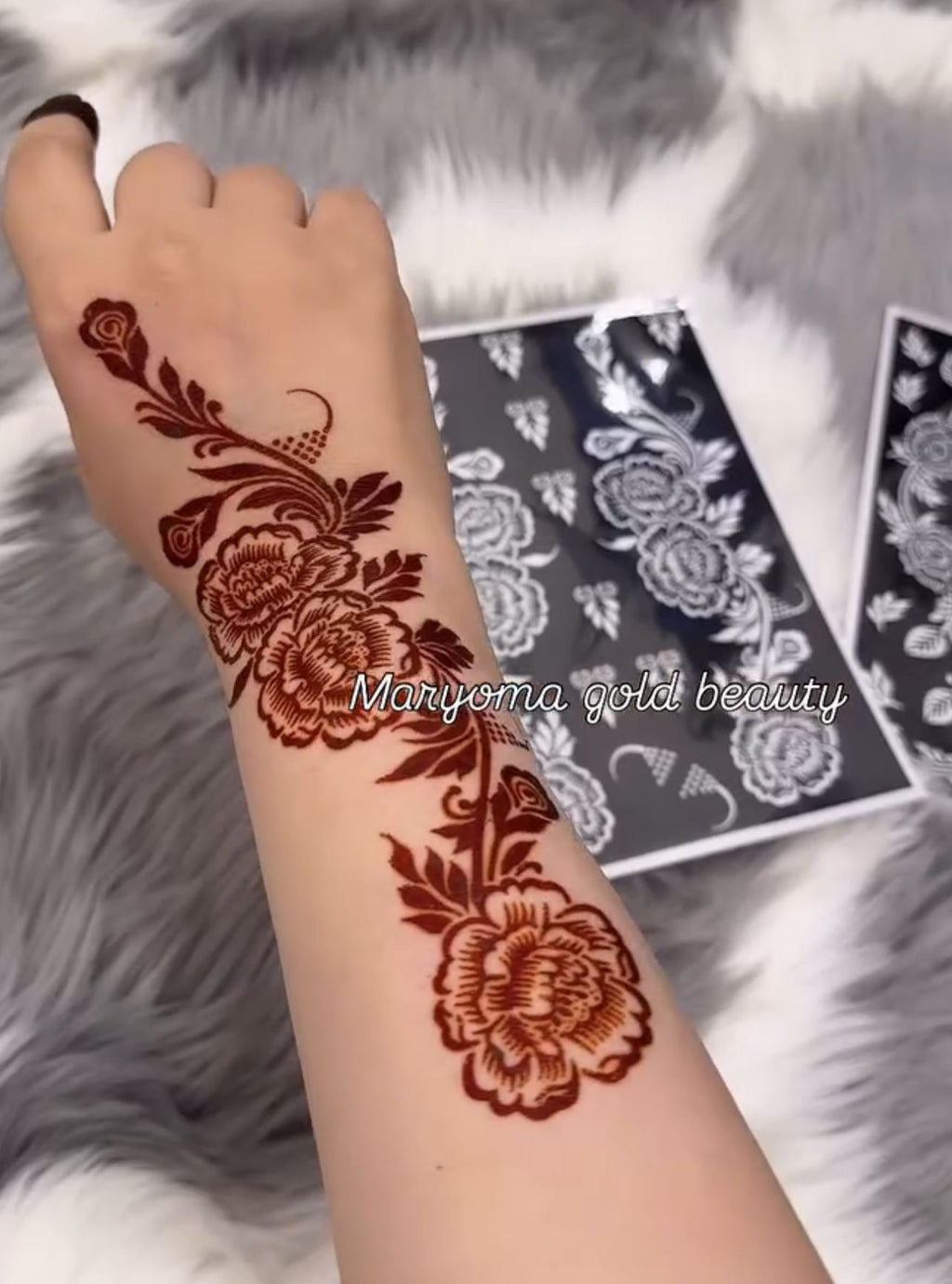 استيكر تعبئه حنا من مريم بيوتى لليدين رقم 44