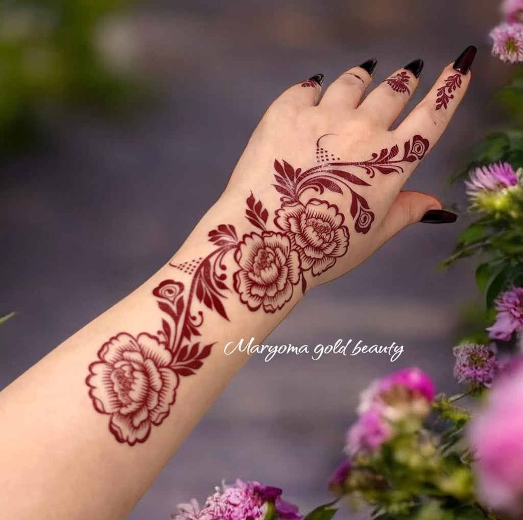 استيكر تعبئه حنا من مريم بيوتى لليدين رقم 44