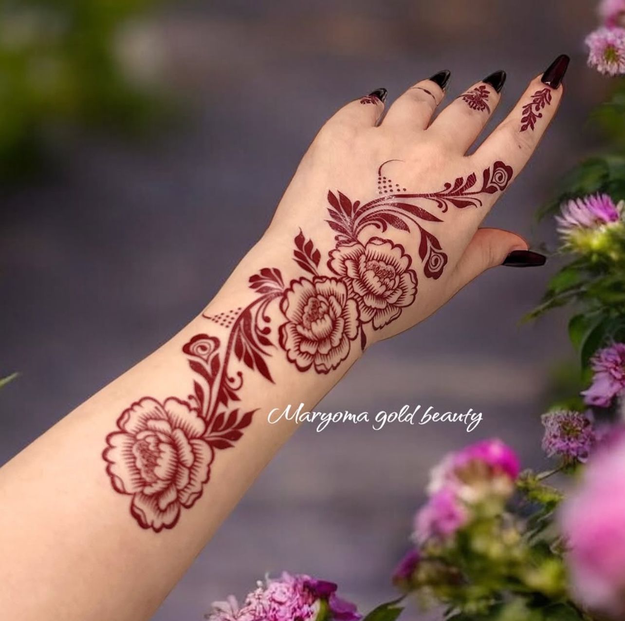 استيكر تعبئه حنا من مريم بيوتى لليدين رقم 44