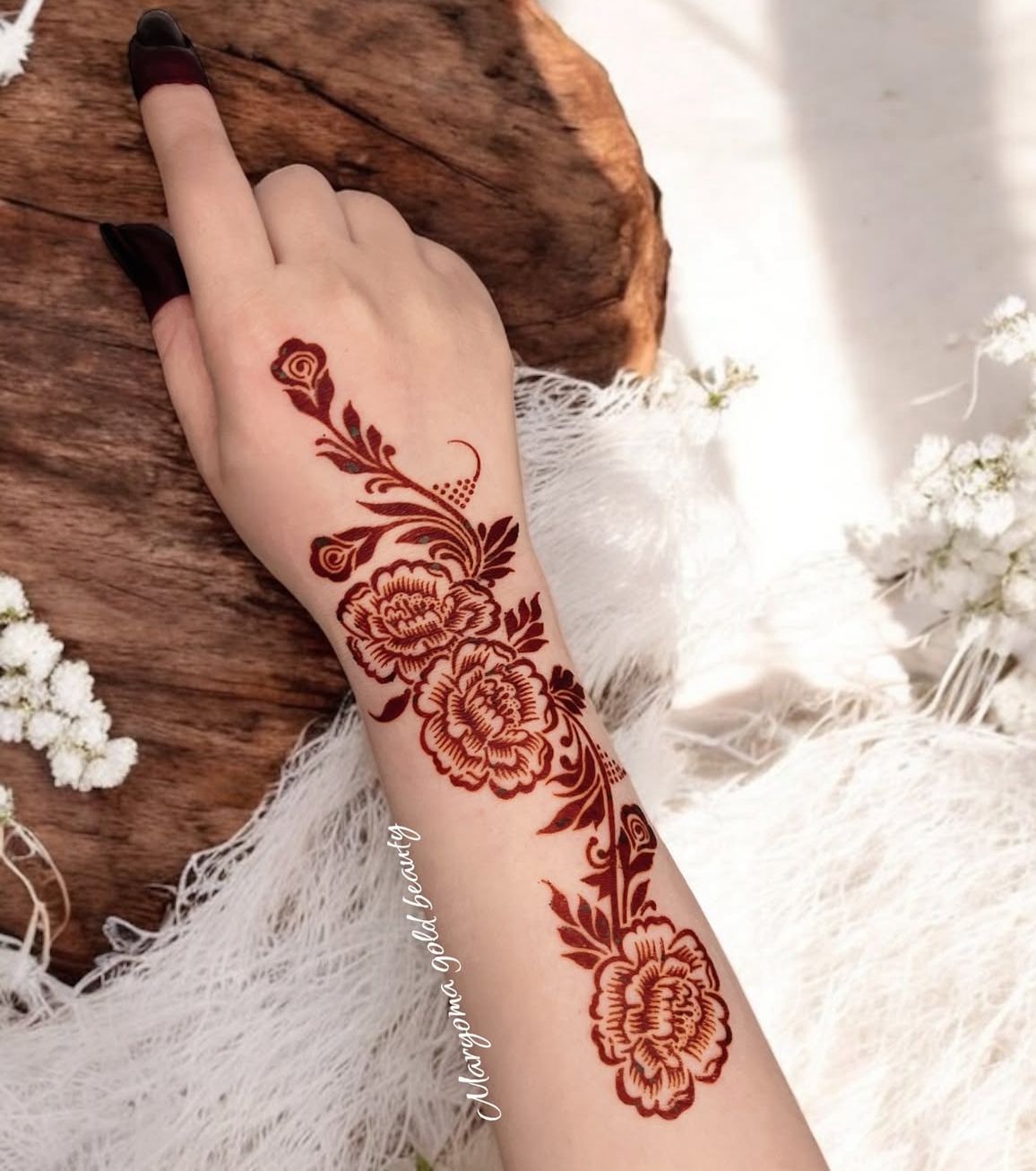 استيكر تعبئه حنا من مريم بيوتى لليدين رقم 44