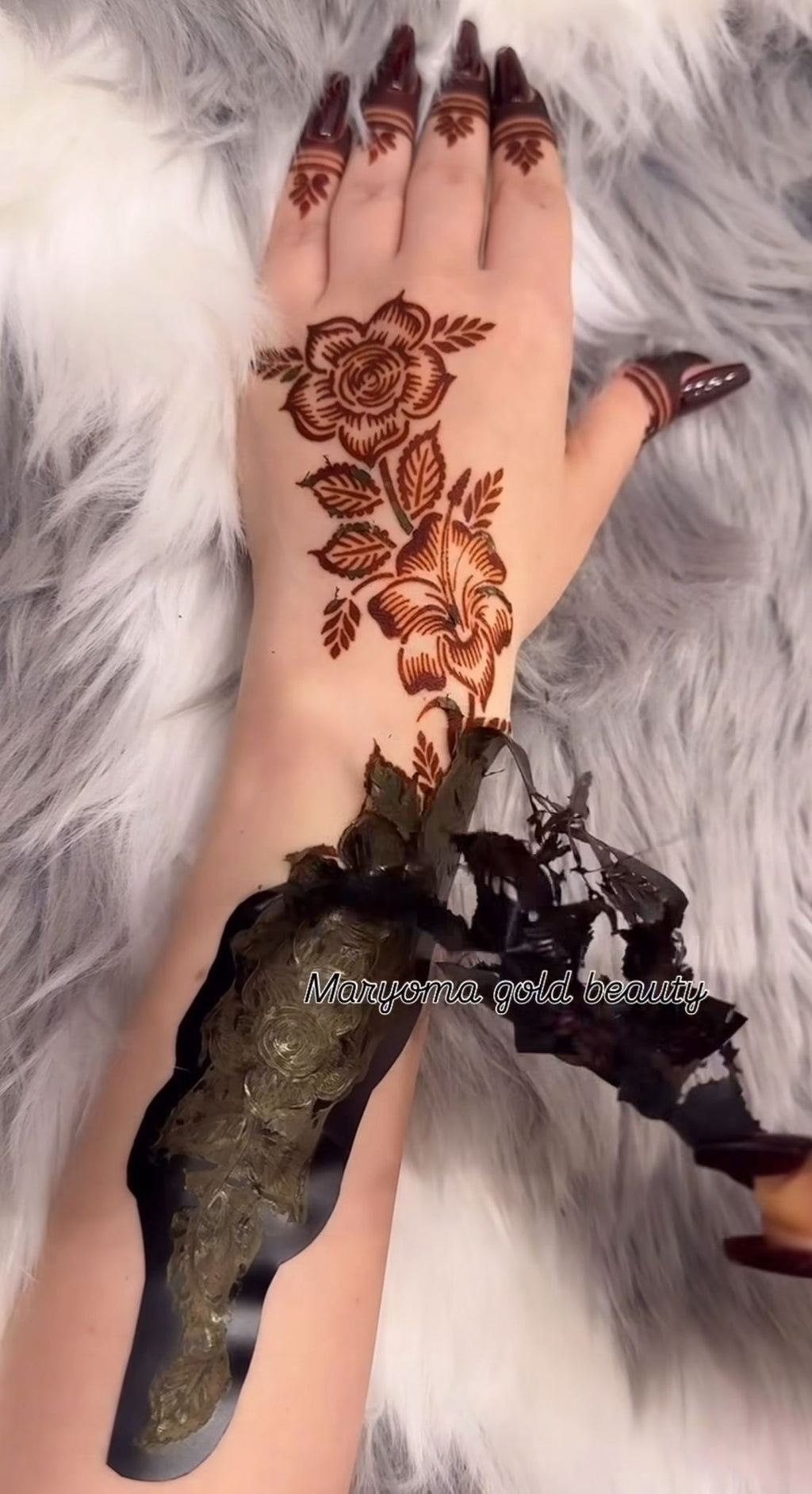 استيكر تعبئه حنا من مريم بيوتى لليدين رقم 47