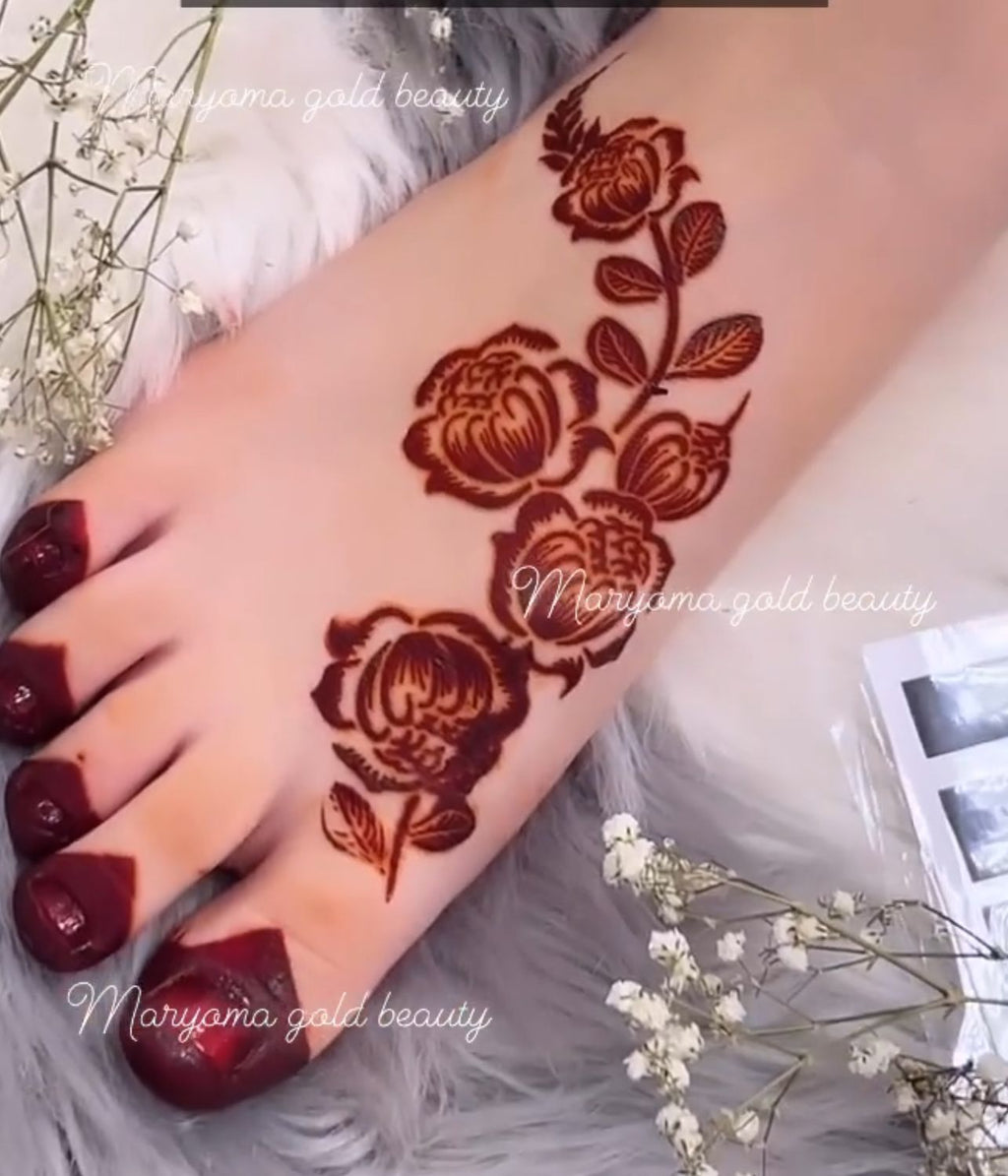 استيكر تعبئه حنا من مريم بيوتى لليدين رقم 48