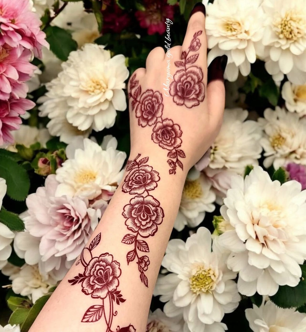 استيكر تعبئه حنا من مريم بيوتى لليدين رقم 49