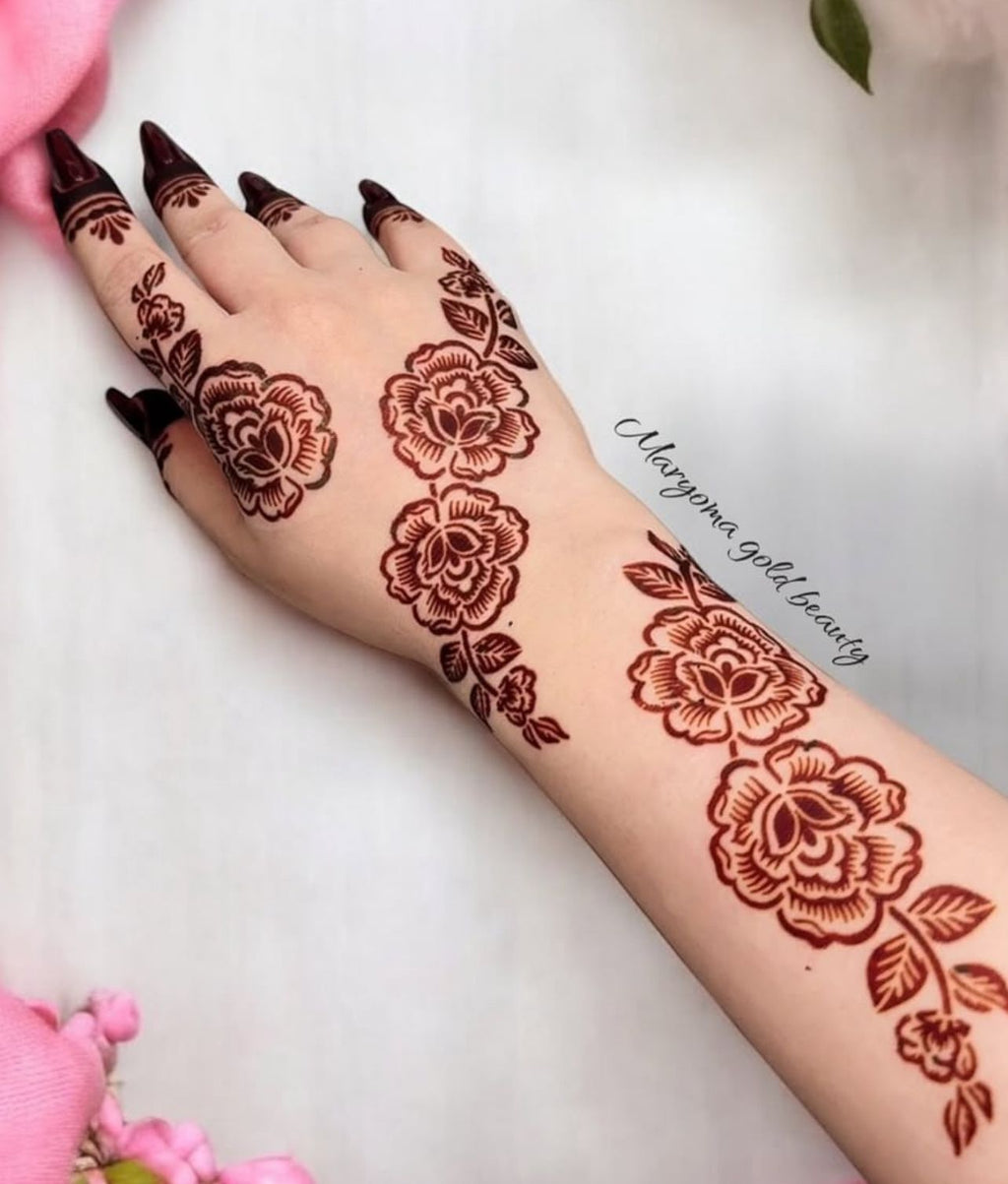 استيكر تعبئه حنا من مريم بيوتى لليدين رقم 49