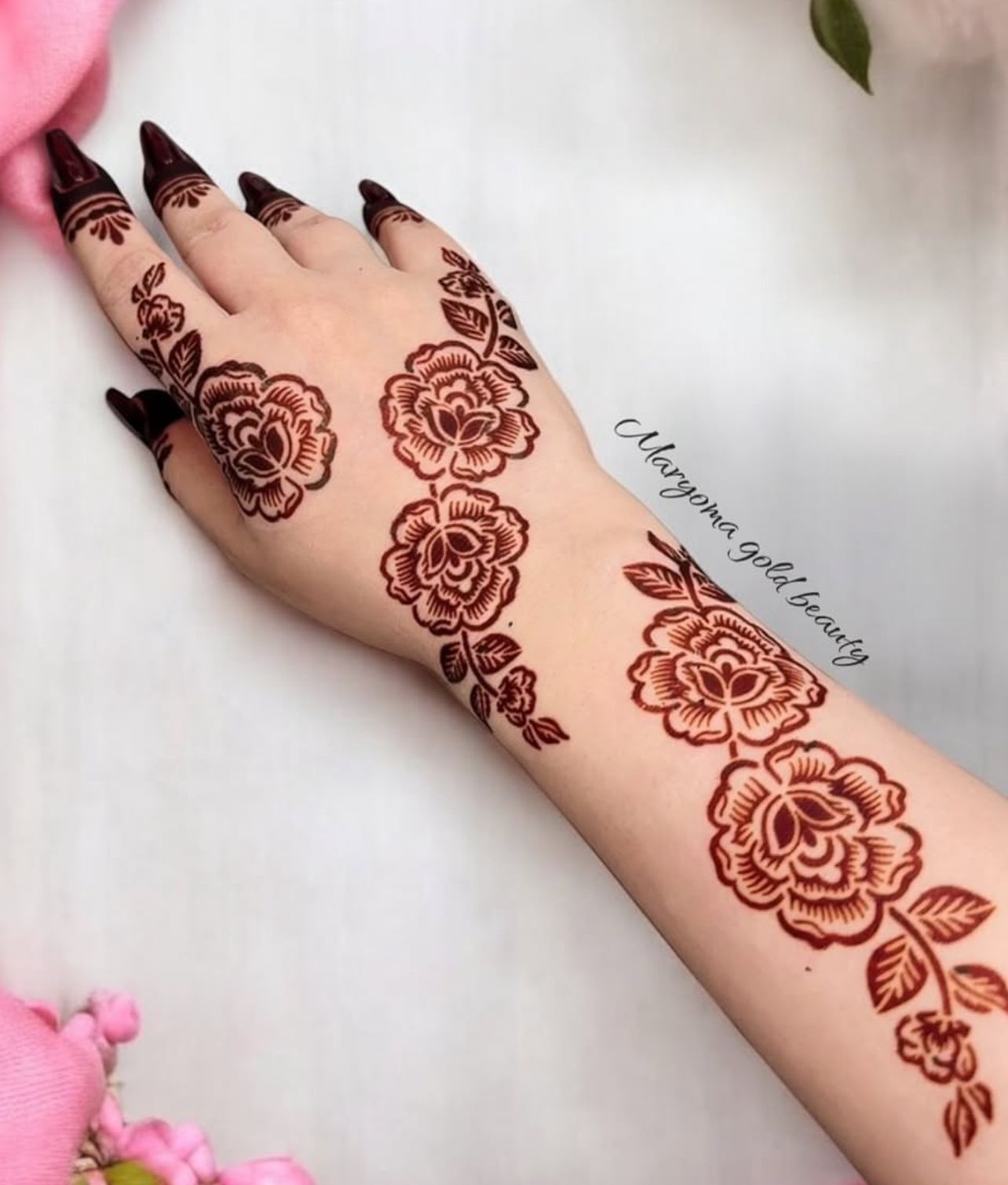 استيكر تعبئه حنا من مريم بيوتى لليدين رقم 49