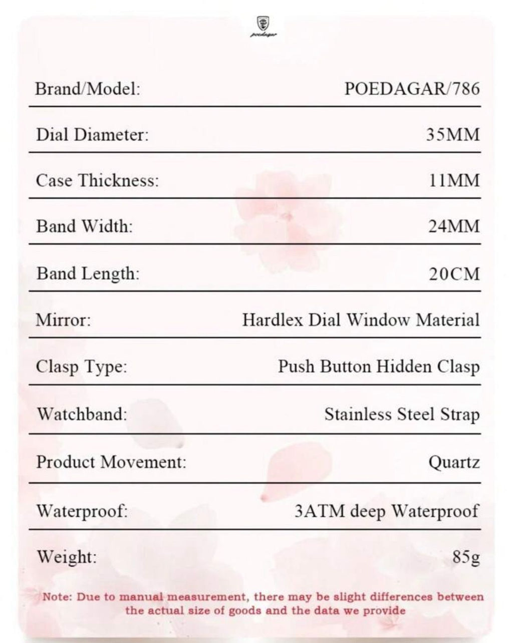ساعة POEDAGAR نسائية أنيقة – بعرض للتاريخ والأسبوع، مضيئة ومقاومة للماء، ستانلس ستيل بلون أخضر راقٍ LSMG 786
