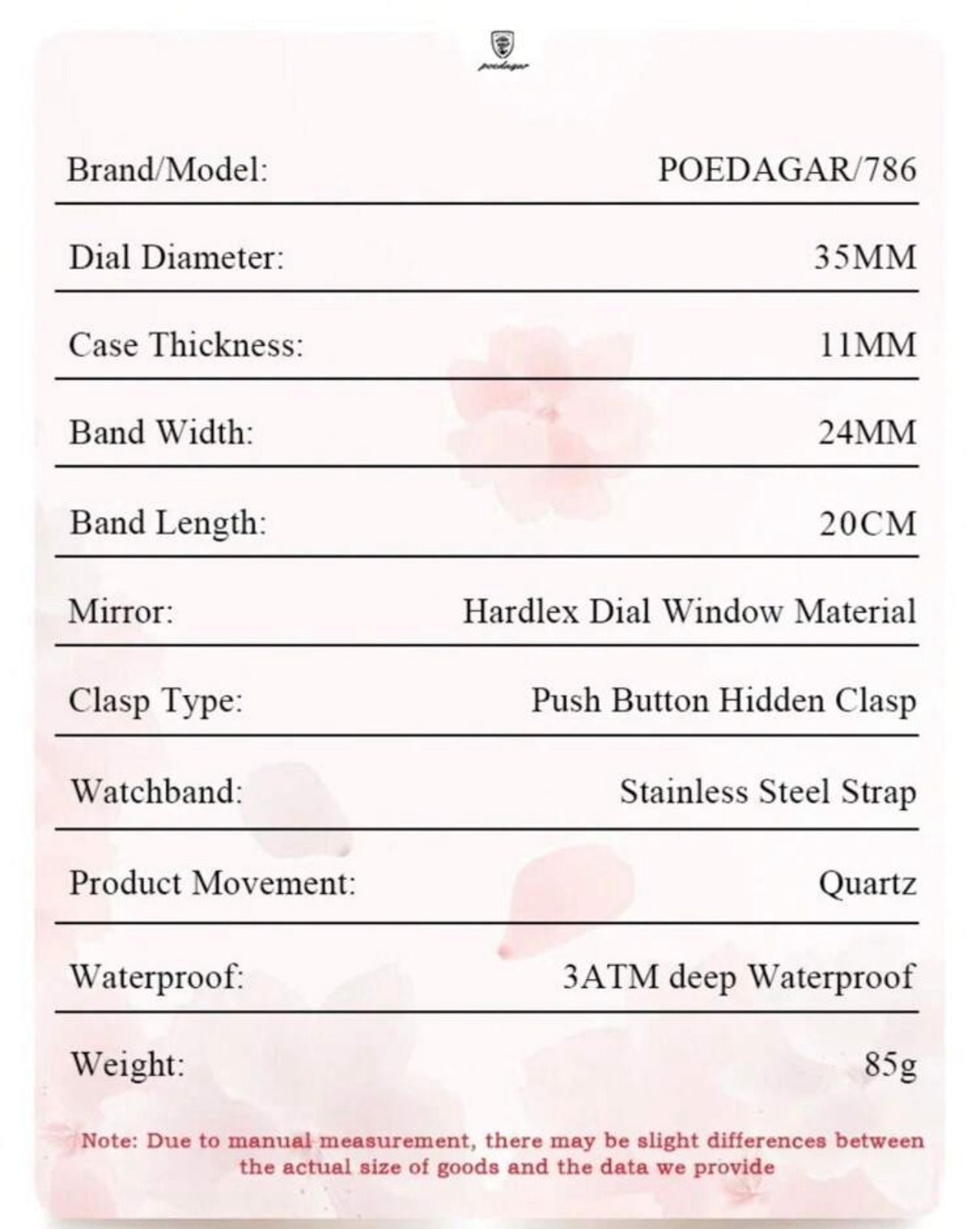 ساعة POEDAGAR نسائية أنيقة – بعرض للتاريخ والأسبوع، مضيئة ومقاومة للماء، ستانلس ستيل بلون أخضر راقٍ LSMG 786