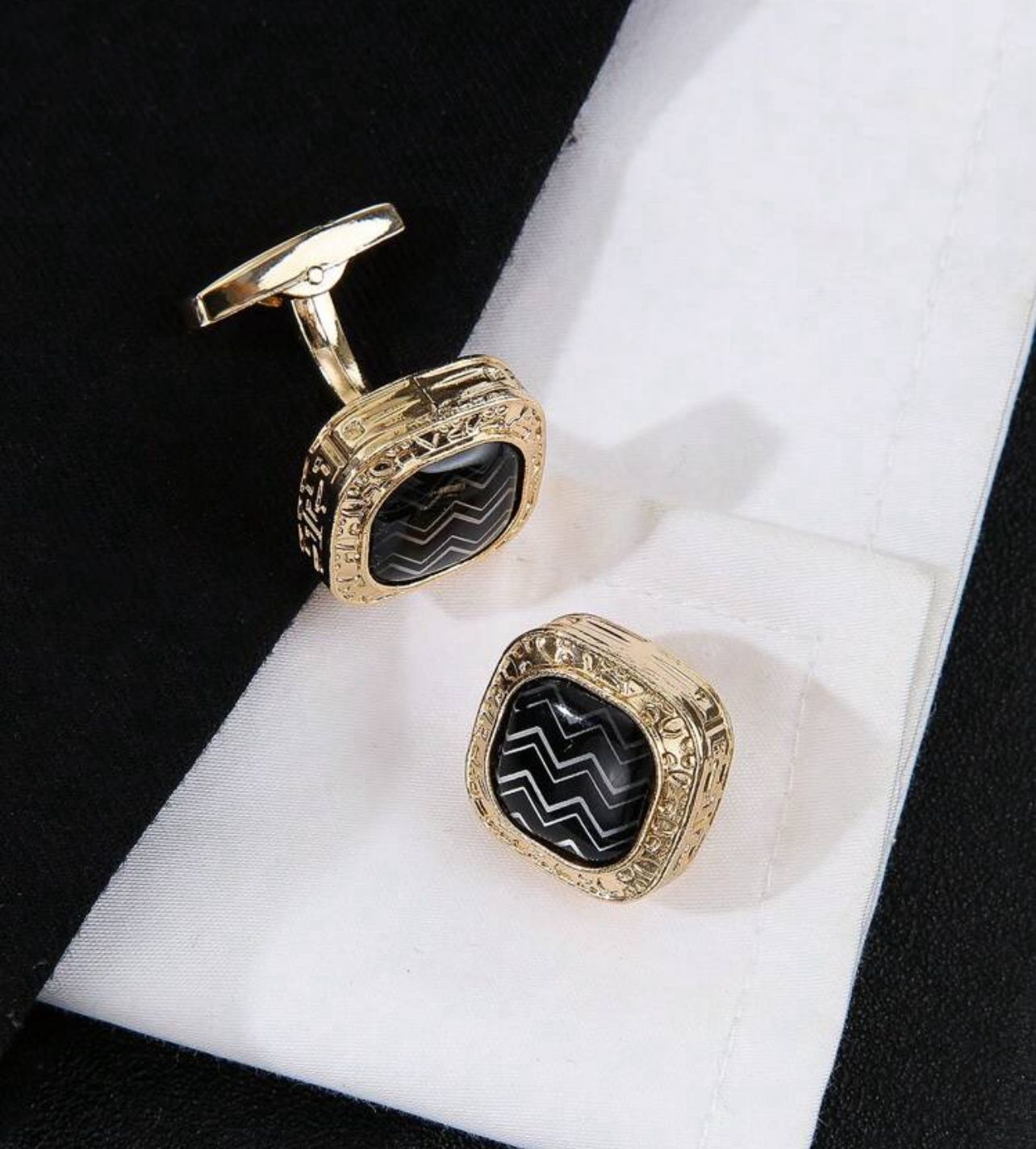 زر أكمام رجالي أنيق للثوب أو القميص – تصميم فاخر ومميز CLGB 229