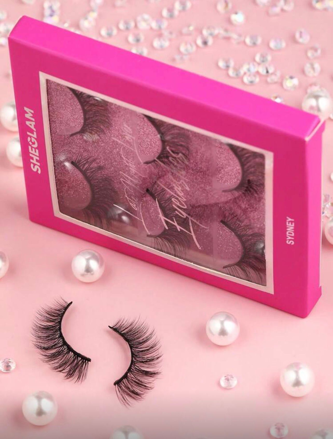 رموش SHEGLAM Late Night Lover  سيدني، 3 أزواج خفيفة وطبيعية لإطلالة أنثوية Y1060