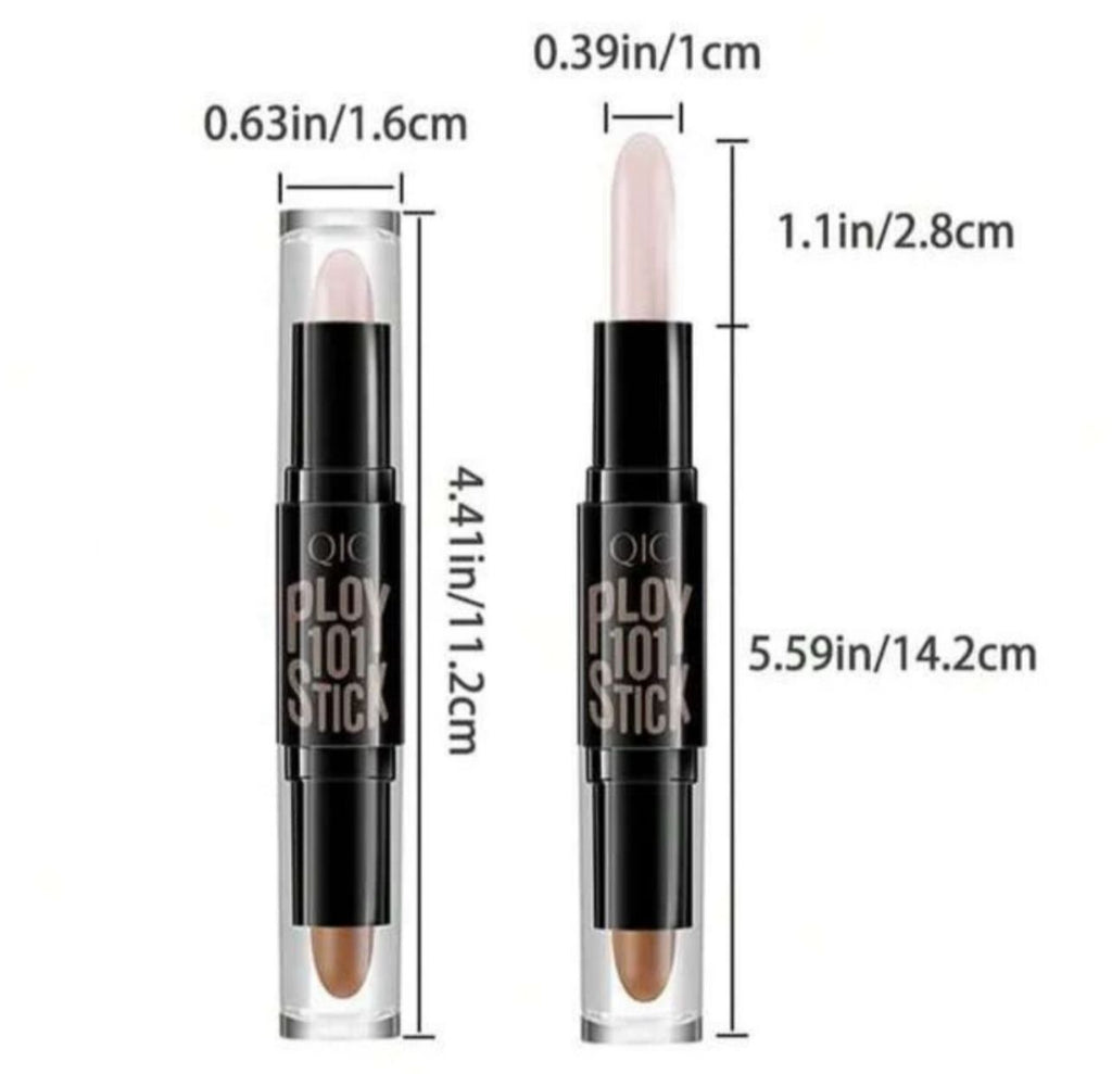 عصا الكونتور والإضاءة المزدوجة 2 في 1 من QIC – لتحديد وإبراز ملامح الوجه رقم ( 02 )