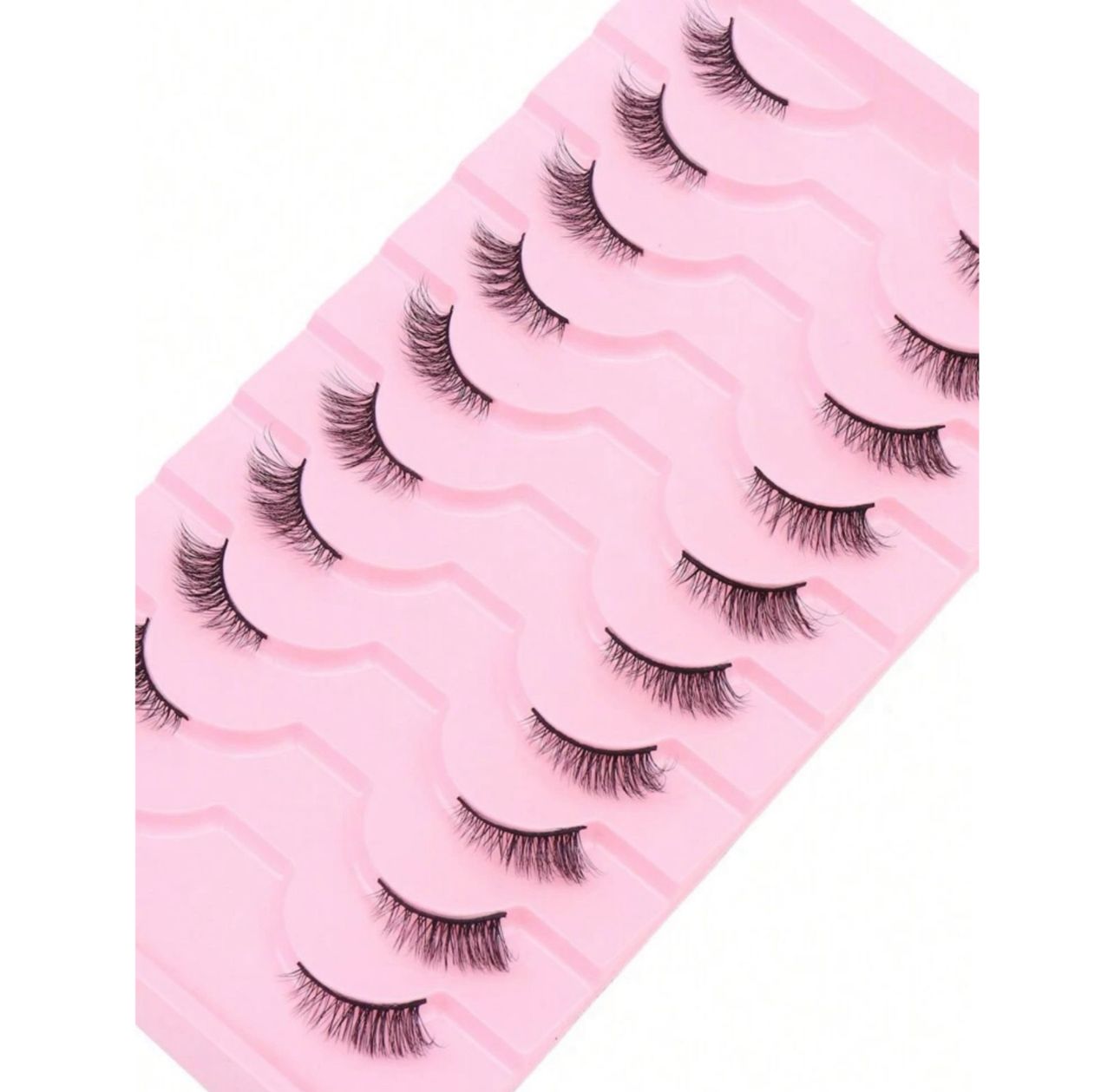 رموش عين القطة – 10 أزواج مطوّلة بتصميم متداخل للمكياج اليومي والسهرات Y1046