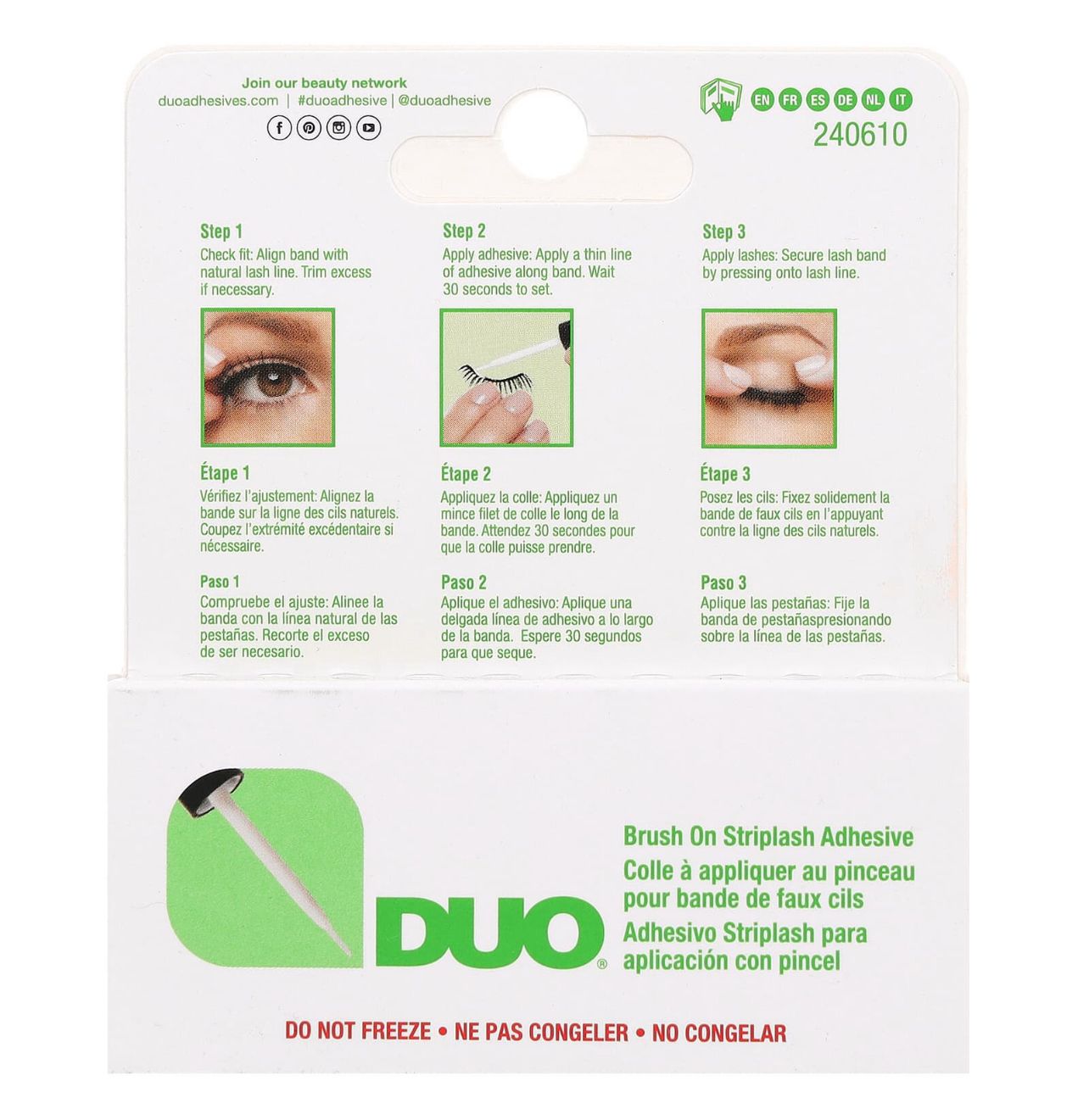 لاصق رموش ديو أبيض شفاف كورى أصلي 100% (5 جم) وثبات يدوم طوال اليوم code no DU201