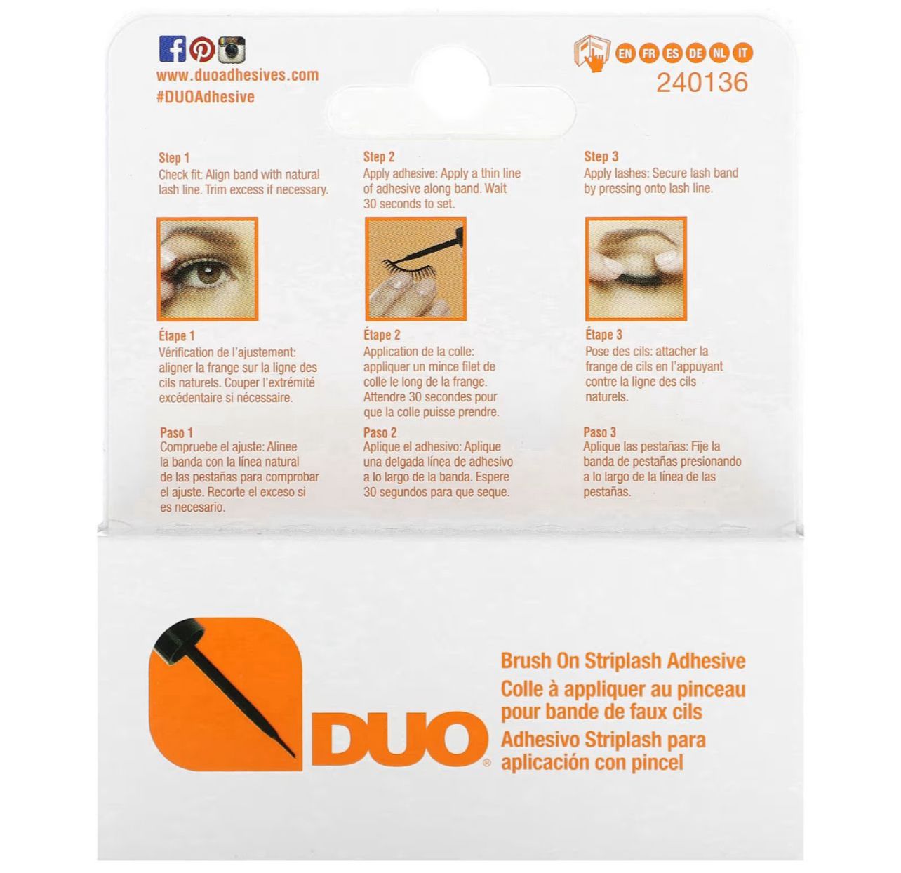 لاصق رموش ديو داكن – أصلي 100% (5 جم) لمظهر أكثر كثافة وثبات يدوم طوال اليوم code no DU205