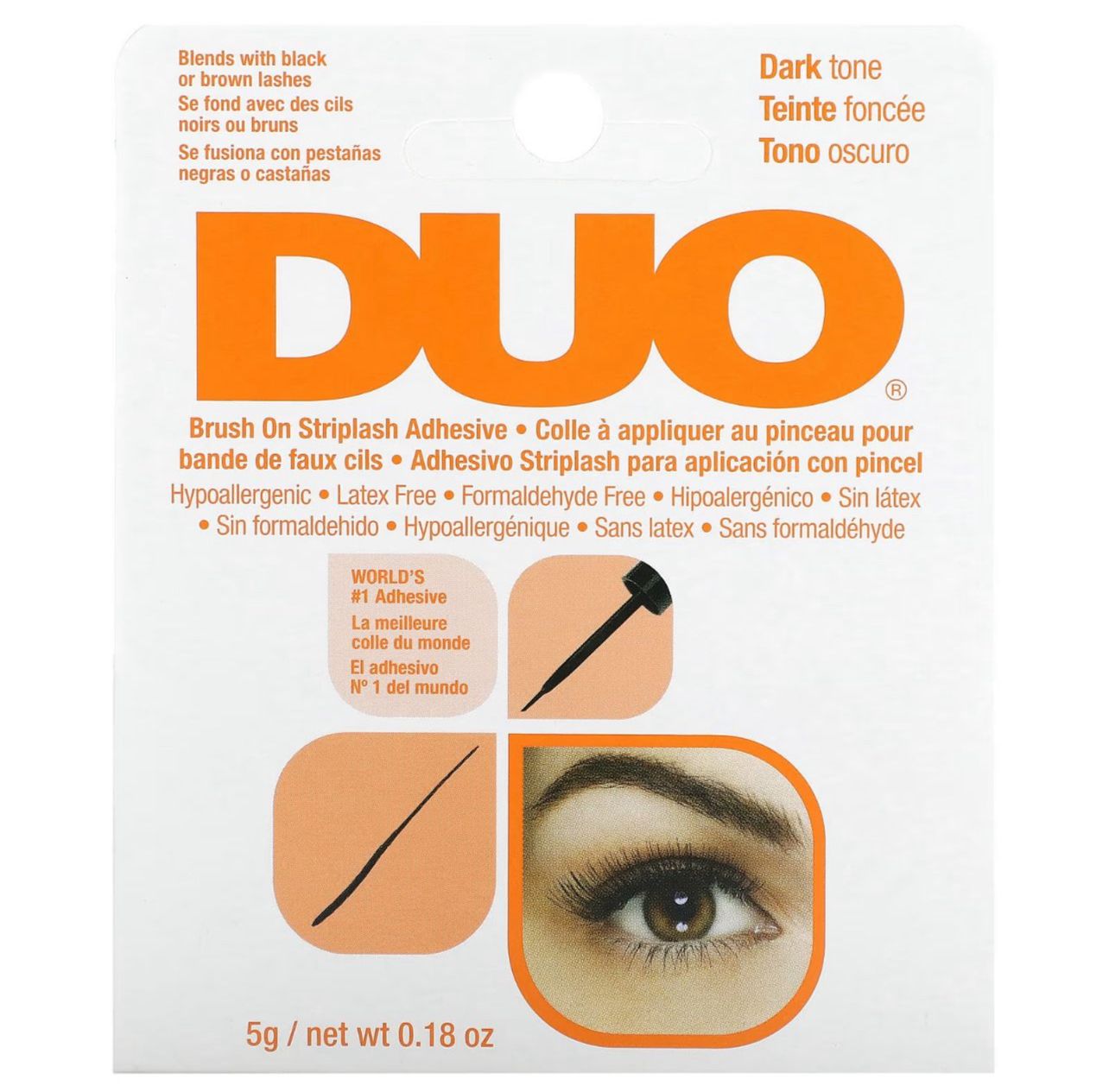 لاصق رموش ديو داكن – أصلي 100% (5 جم) لمظهر أكثر كثافة وثبات يدوم طوال اليوم code no DU205