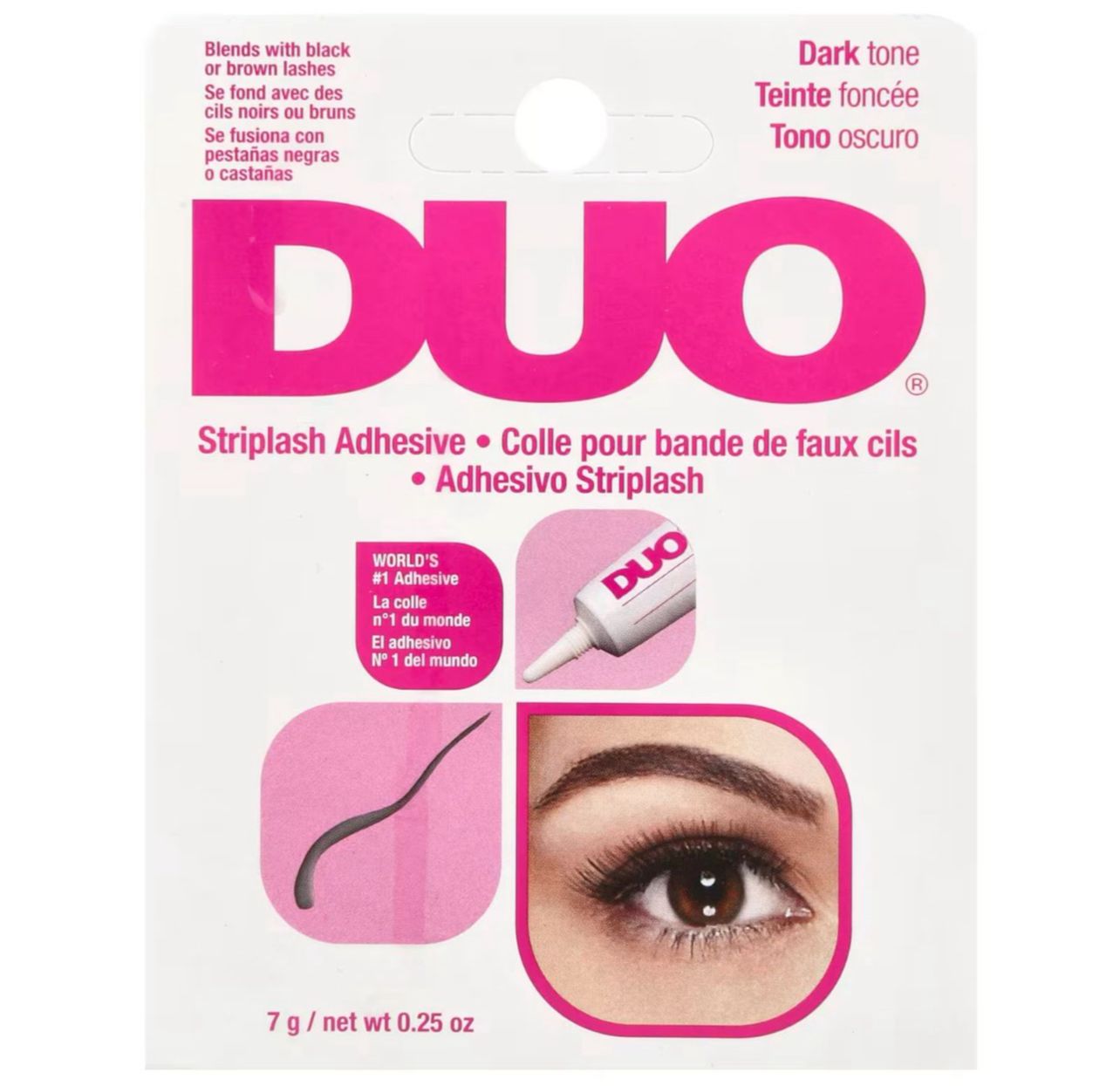 لاصق رموش ديو داكن – أصلي 100% (7 جم) يتماشى مع الرموش السوداء والبنية DU206