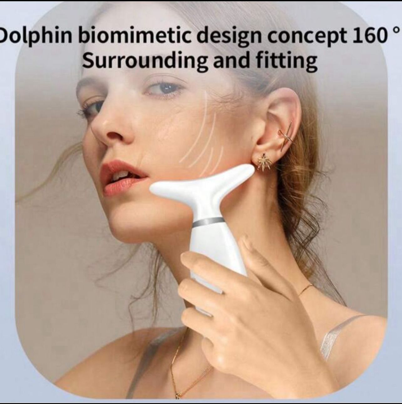 جهاز تنظيف وتدليك الوجه والرقبة القابل لإعادة الشحن 4 أوضاع متعددة للعناية بالبشرة