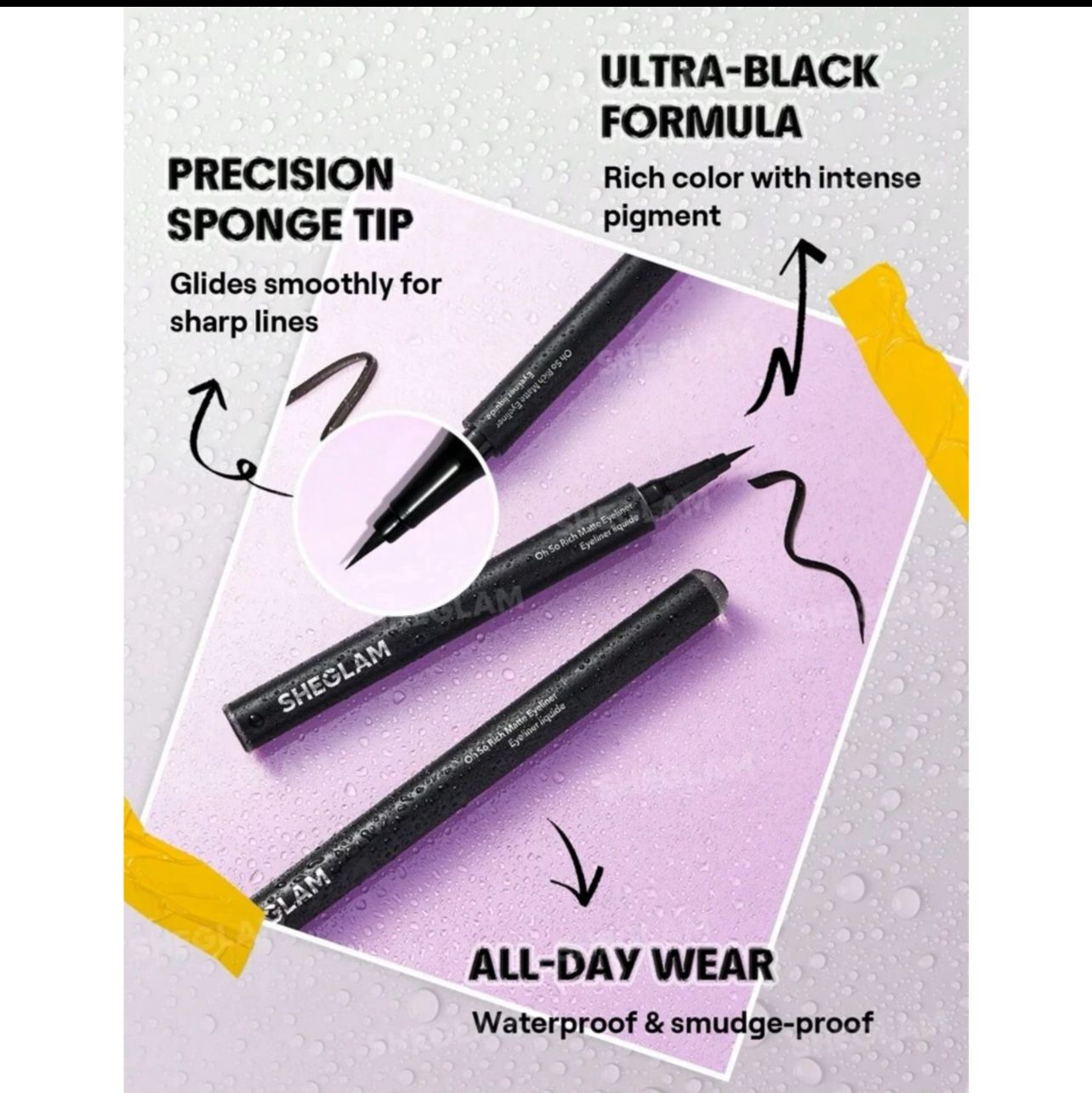 آيلاينر SHEGLAM Oh So Rich مات – أسود فائق التحديد