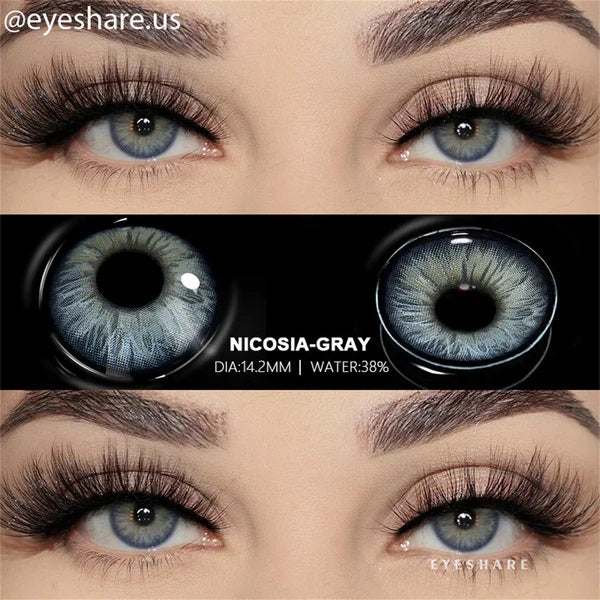 عدسات أي شير - جمال بلا حدود لعينيك NICOSIA GRAY بنفسجى رمادى 36