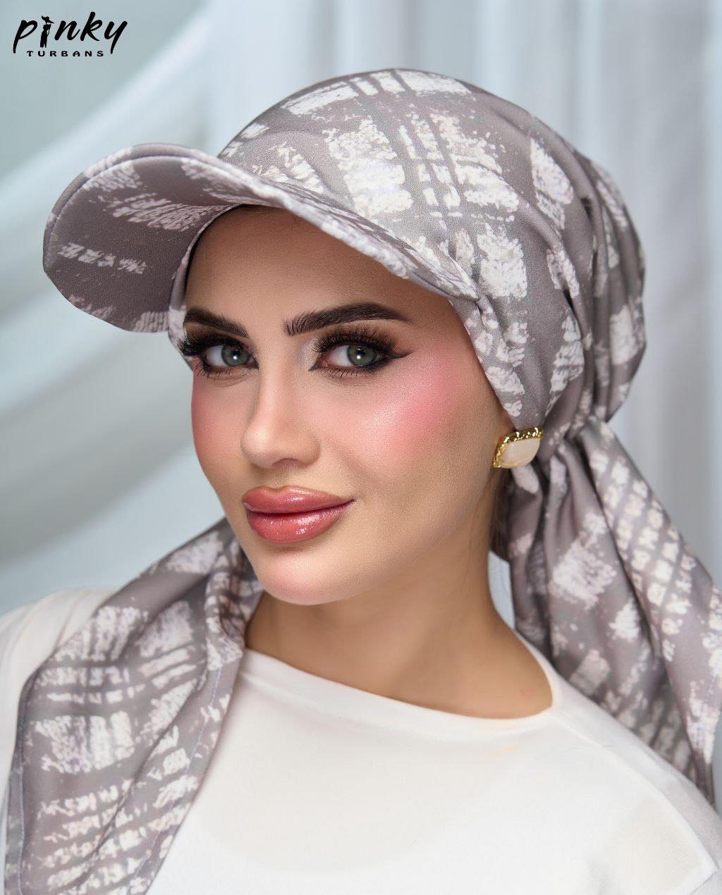 تربون بكاب قطعة واحدة من PINKY – خامة سكوبا ليكرا بتصميم عملي وأنيق – كود PKY-001-GRP