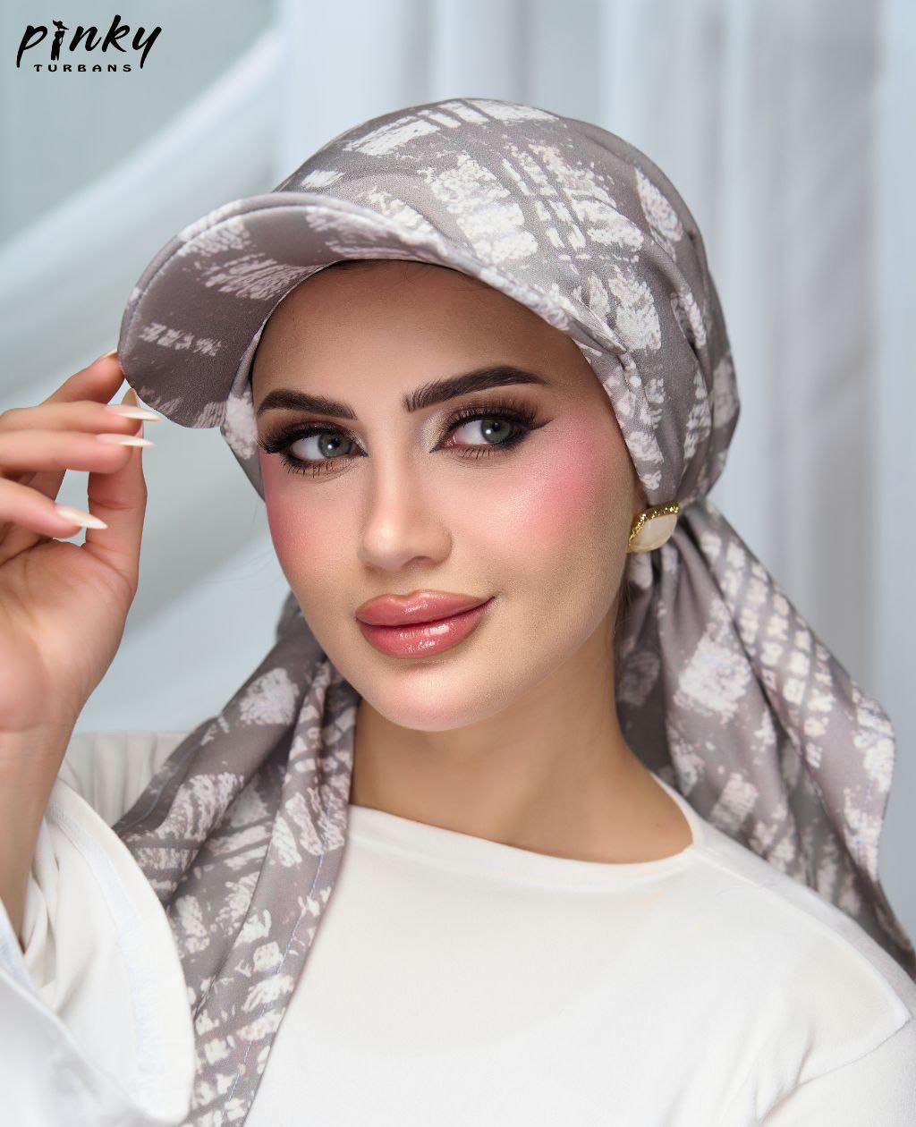 تربون بكاب قطعة واحدة من PINKY – خامة سكوبا ليكرا بتصميم عملي وأنيق – كود PKY-001-GRP