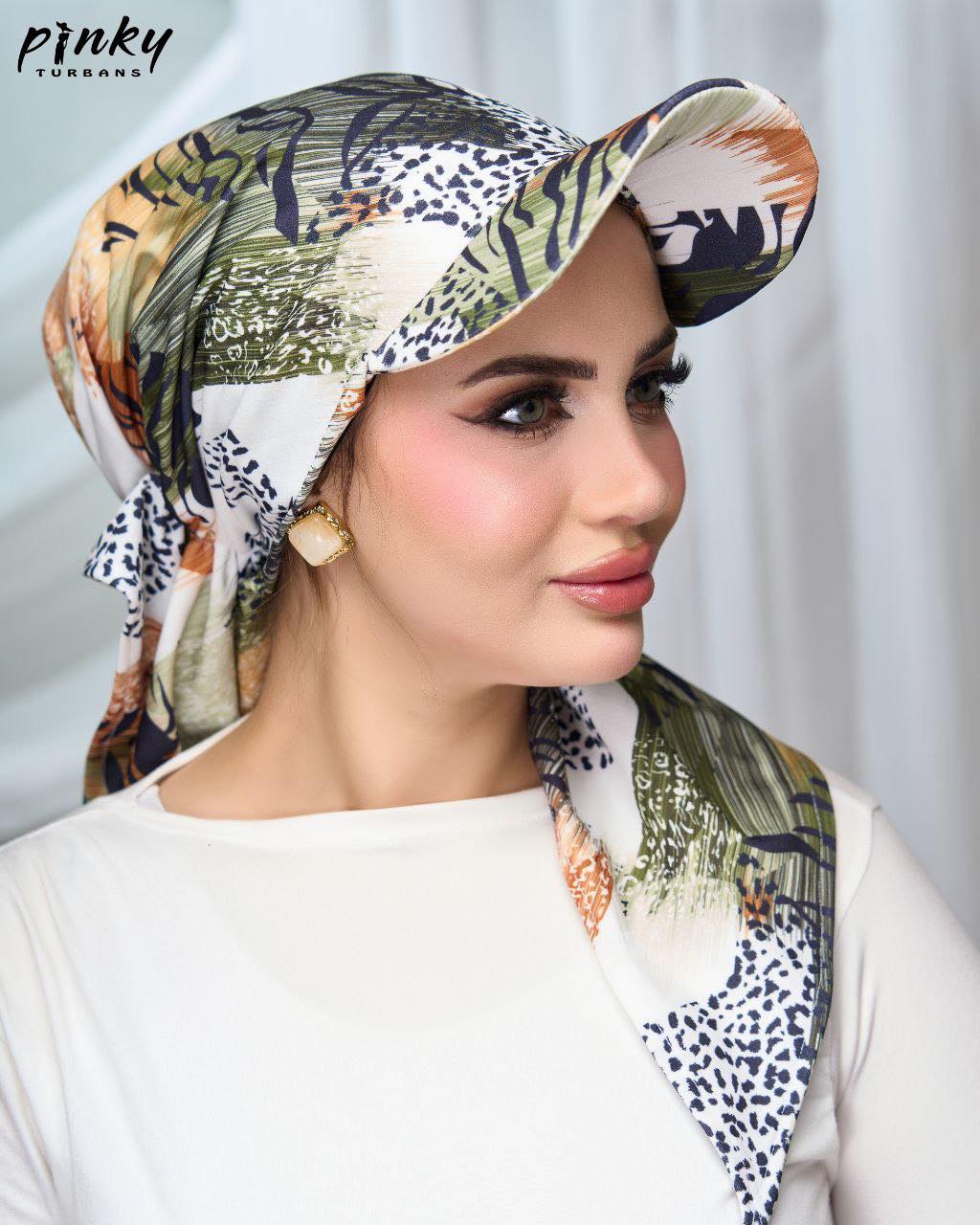 تربون بكاب قطعة واحدة من PINKY – خامة سكوبا ليكرا بتصميم عملي وأنيق – كود: PKY-001-MUL