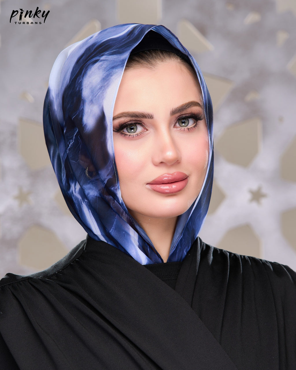 إيزي سكارف شيفون سادة من Pinky Turbans – كود PKY-008-BB