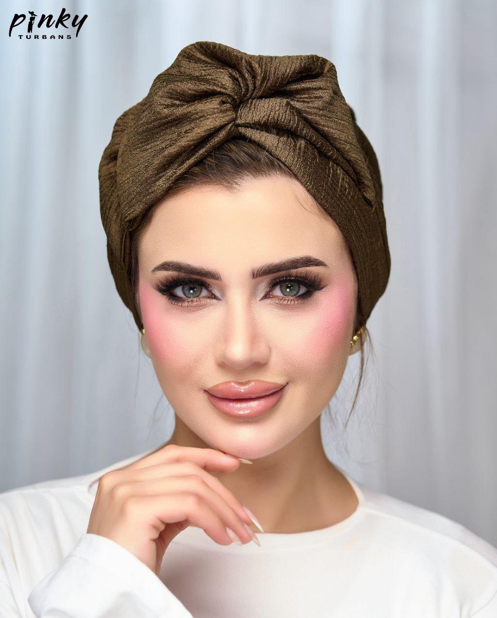 تربون مقلوب ستان جاكار بكسرات أمامية كود PKY-009-KH