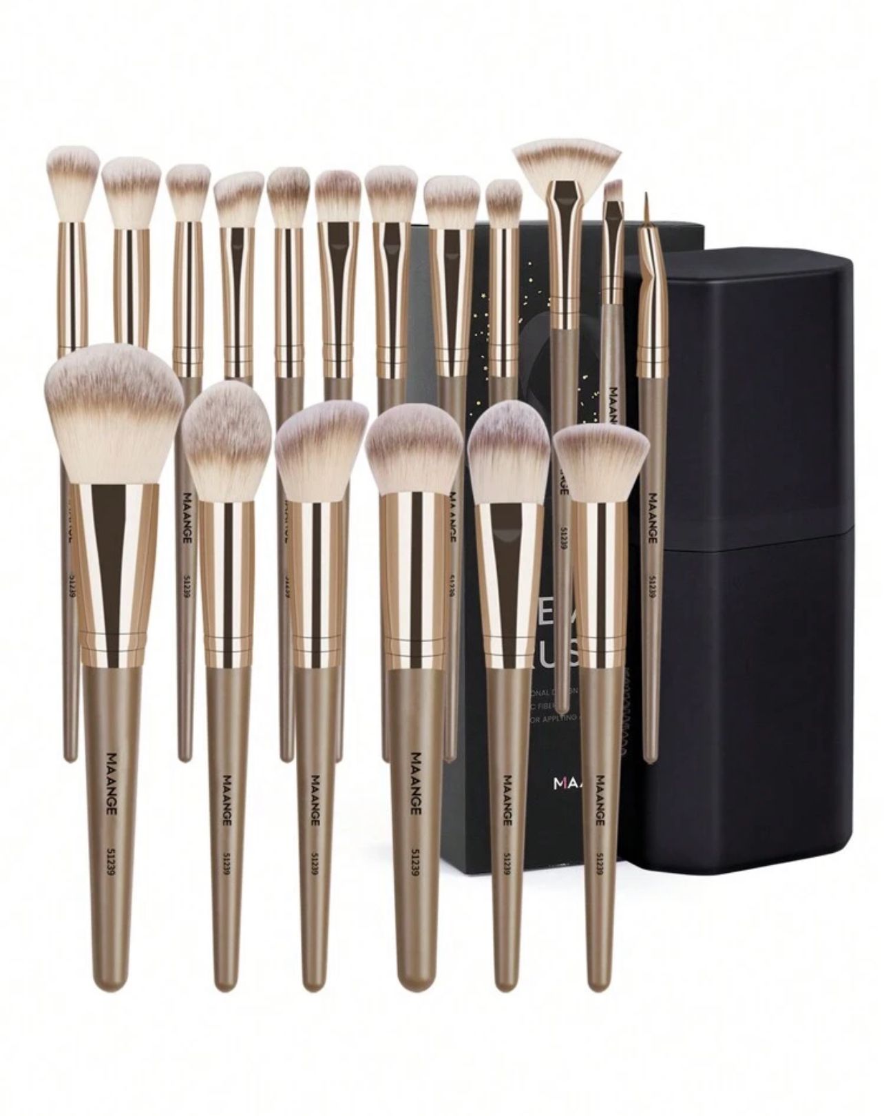 طقم فرش مكياج 18 قطعه من MAANGE احترافي Cod No 360