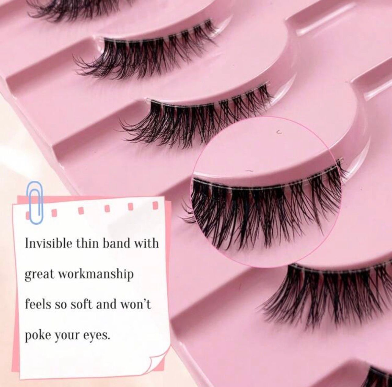 رموش نصفية طبيعية – 10 أزواج   Y1063