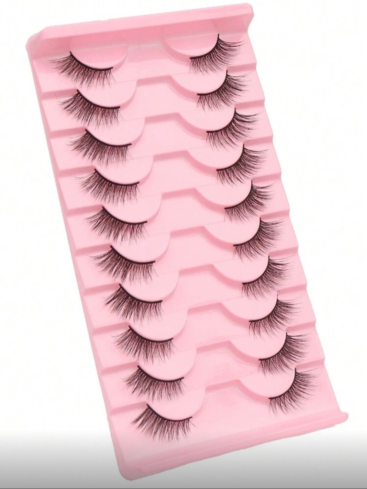 رموش صناعية طبيعية عين القطة – 10 أزواج Y1066