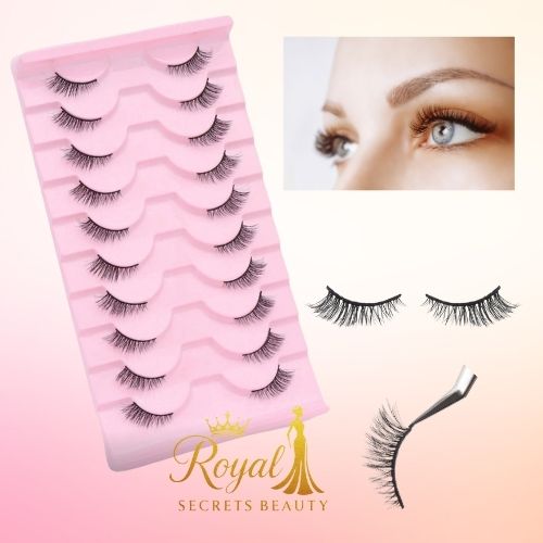 رموش صناعية عين القطة – 10 أزواج بطراز المشاهير Y1068