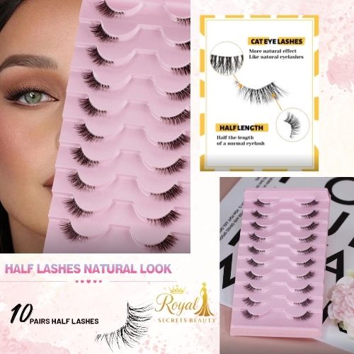 رموش صناعية فاخرة – 10 أزواج بأنماط وأطوال مختلطة Y1070