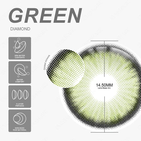 عدسات أي شير - جمال بلا حدود   Diamond Green 50